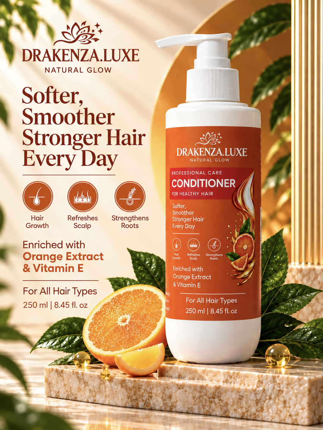 DRAKENZA.LUXE Professional Care Conditioner — Orange Extract & Vitamin E